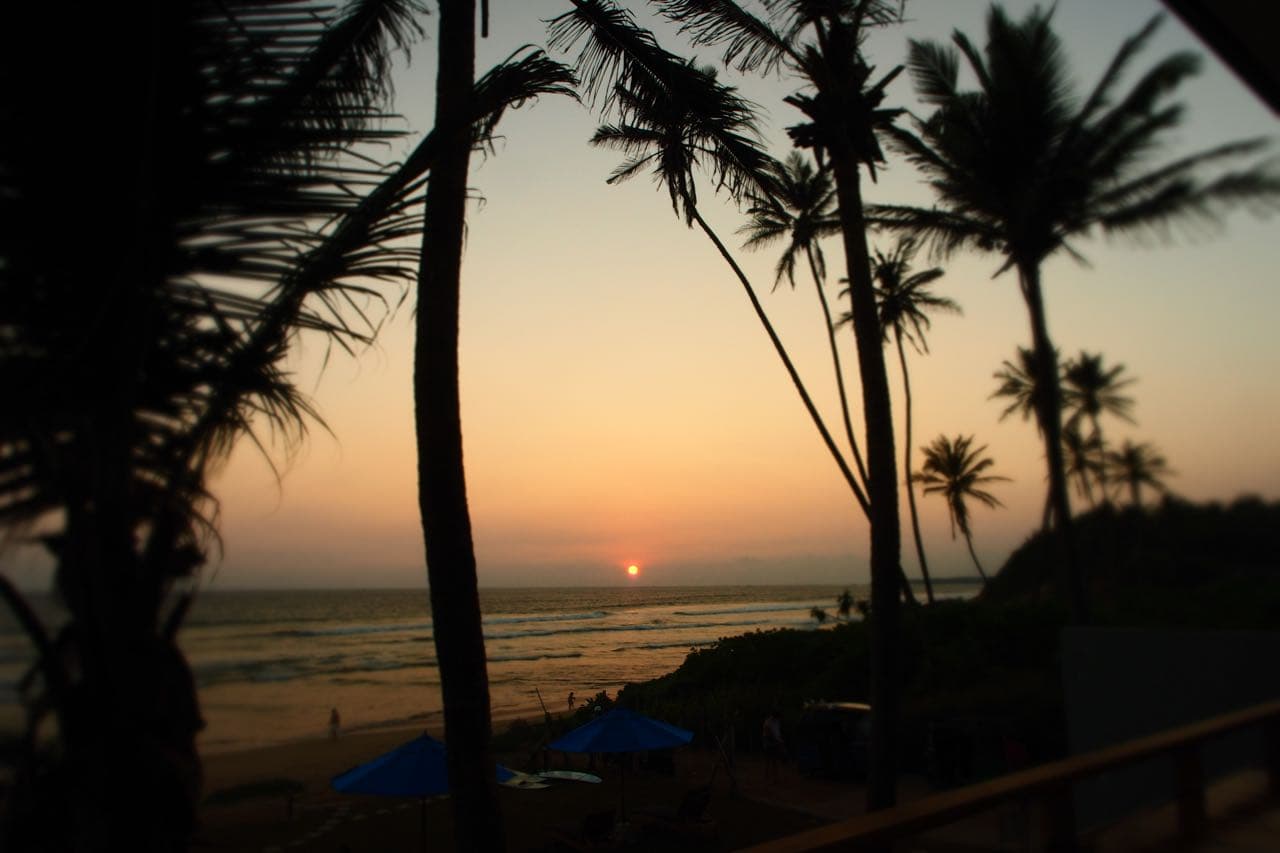 Sunset over Kurundawatta, Matara